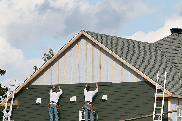 Professional Emergency Siding Repair technician working in Upper Black Eddy, PA